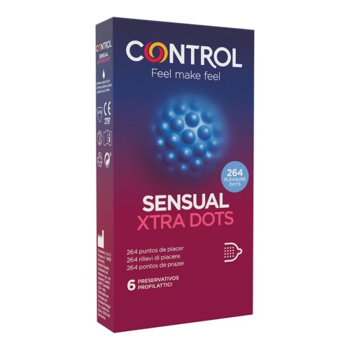 CONTROL SENSUAL XTRA DOTS 6PZ