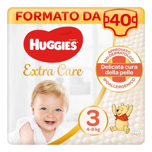 HUGGIES EXTRA CARE GR 3 40PZ