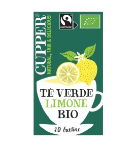 CUPPER TE' VERDE AL LIMONE 35G