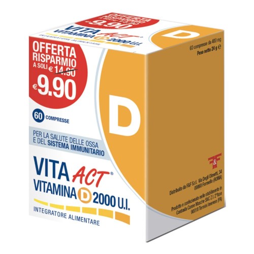 VITA ACT VIT D 2000 UI 60CPR