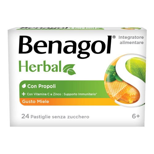 BENAGOL HERBAL MIELE 24PAST