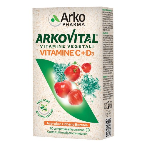 ARKOVITAL VITAMINE C+D3 20CPR