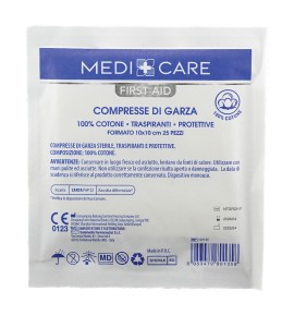 GARZA COTONE 10X10CM 25PZ
