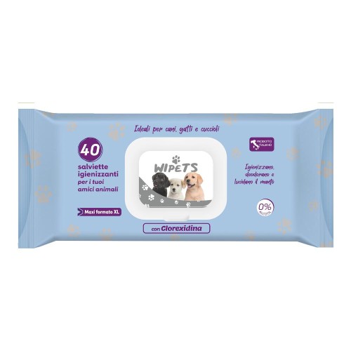 SALVIETTINE PETS CLOREXID 40 PZ