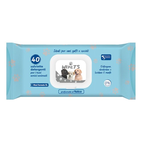 SALVIETTINE PETS TALCO 40 PZ