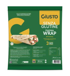 GIUSTO S/G WRAP AVENA 3X60G