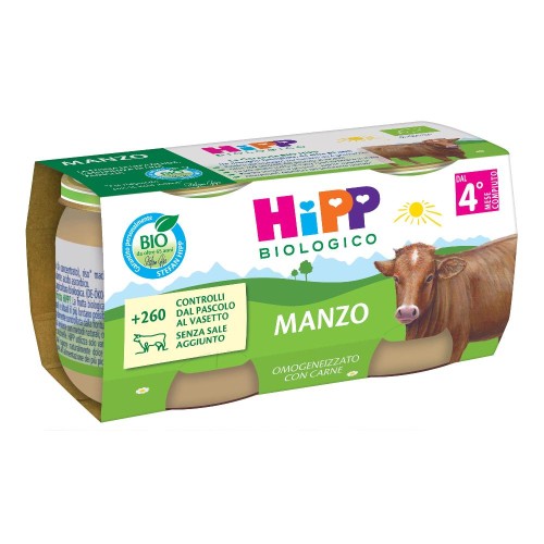 HIPP BIO OMOG MANZO 2X80G